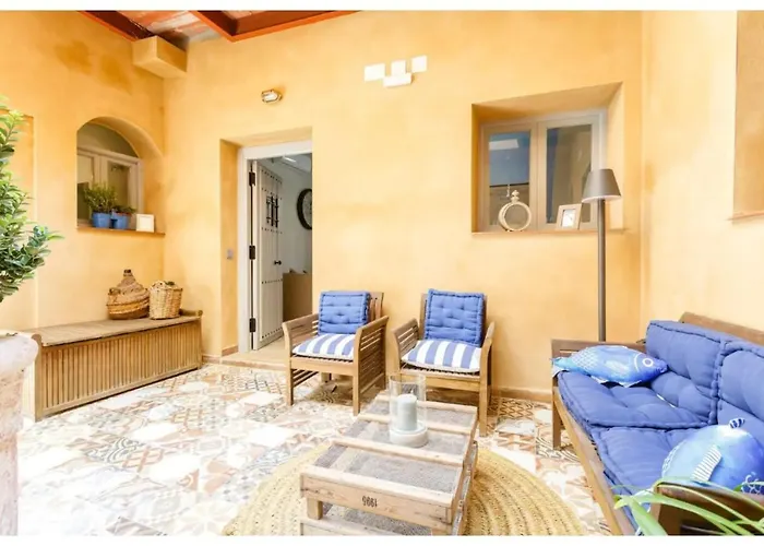 Patio-Caleta Beach Home By Cadiz4Rentals